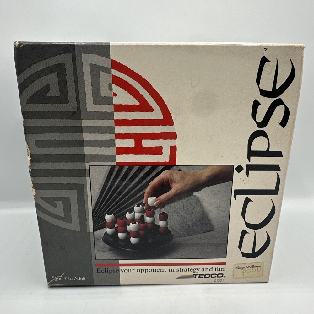 Eclipse 3D Game Instuctions and Original Box Included‎ 1989 Vintage